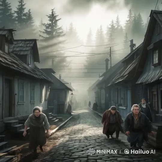 Misty Village and Enchanted Dark Wood – AI Generated Video | Hailuo AI