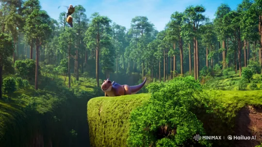 Animals Collaborate to Bridge Forest in Majestic Tale – AI Generated Video | Hailuo AI