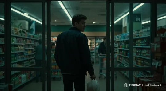 Man Enters Supermarket Directly – AI Generated Video | Hailuo AI