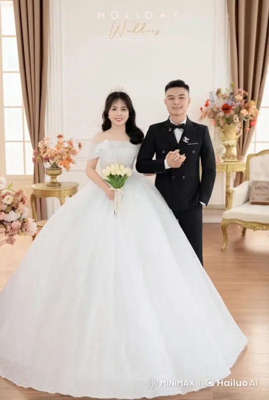 Wedding Fight: Bride and Groom's Elegant Kung Fu Battle – AI Generated Video | Hailuo AI