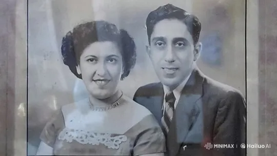 Couple in Formal Attire Comes Alive in Vintage Photo – AI Generated Video | Hailuo AI