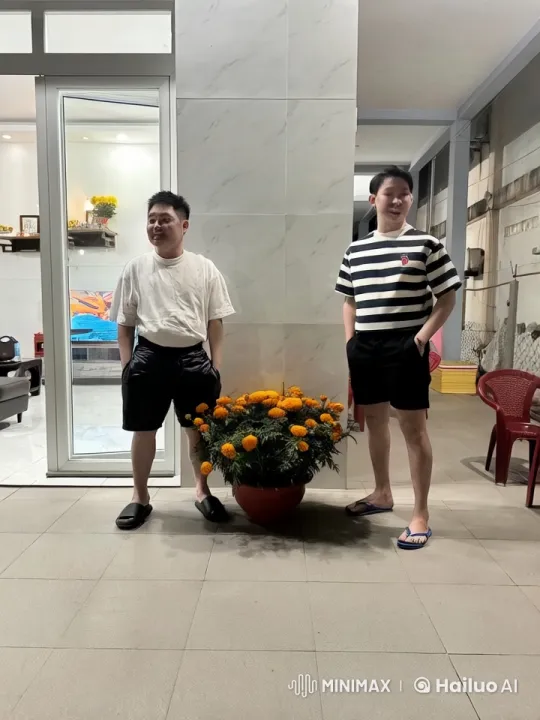 Young Men Practicing Kungfu on Patio – AI Generated Video | Hailuo AI