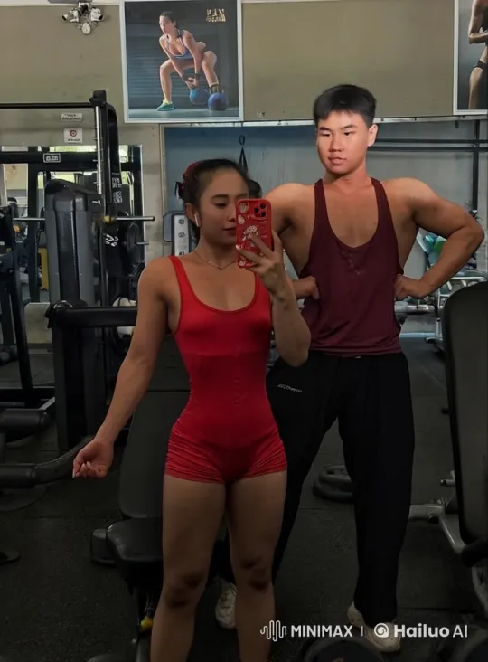 Couple Demonstrates Advanced Kung Fu in Gym Setting – AI Generated Video | Hailuo AI