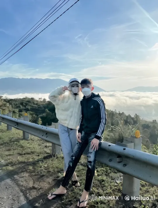 Couple Performs Dynamic Kung Fu by Mountainous Scenery – AI Generated Video | Hailuo AI
