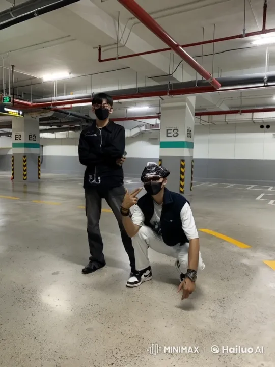 Martial Arts Performance in Empty Parking Lot – AI Generated Video | Hailuo AI