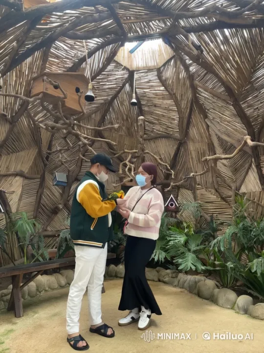 Martial Arts Practice in Bamboo Hut with Natural Backdrop – AI Generated Video | Hailuo AI