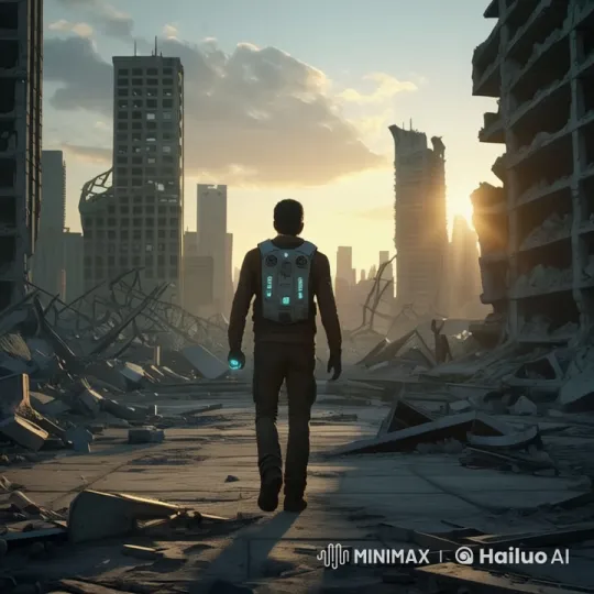 Aiden's Journey: A Post-Apocalyptic Stand Against Vega-7 – AI Generated Video | Hailuo AI