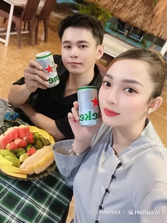 Kung Fu Practitioners Enjoy Heineken Amid Fruit and Combat – AI Generated Video | Hailuo AI