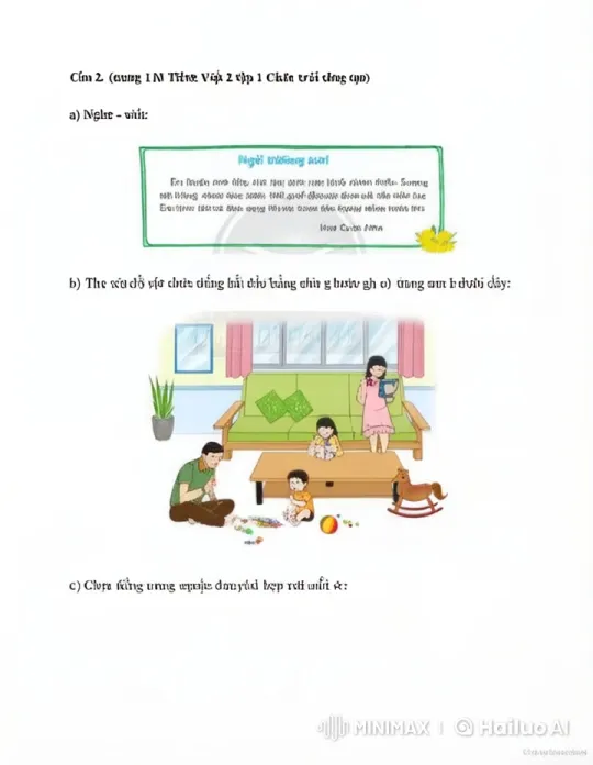 Cozy Family Scene in a Living Room Setting – AI Generated Video | Hailuo AI