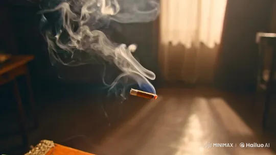 Ethereal Dance of Smoke and Steam in Moody Room – AI Generated Video | Hailuo AI