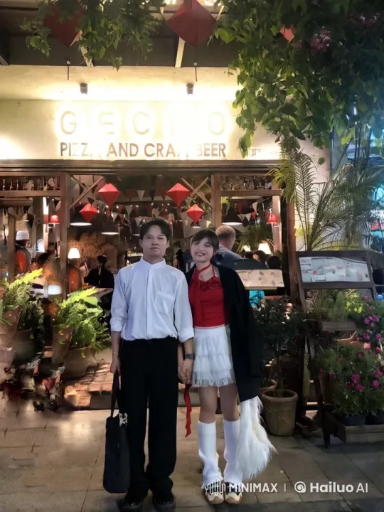 Couple Showcases Martial Arts at Gecko Pizza Restaurant – AI Generated Video | Hailuo AI