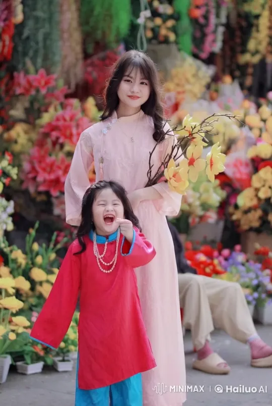 Traditional Martial Arts in a Colorful Flower Market – AI Generated Video | Hailuo AI