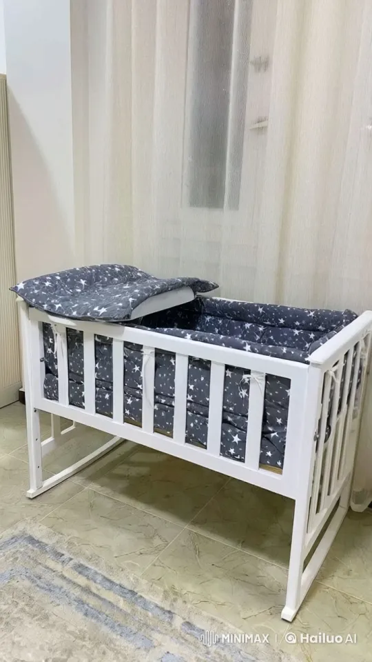 Peaceful Nursery: Rocking Cradle in Cozy Setting – AI Generated Video | Hailuo AI