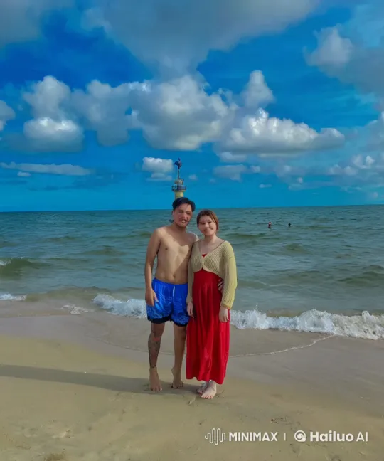 Beach Kung Fu Practice with Calm Ocean Background – AI Generated Video | Hailuo AI