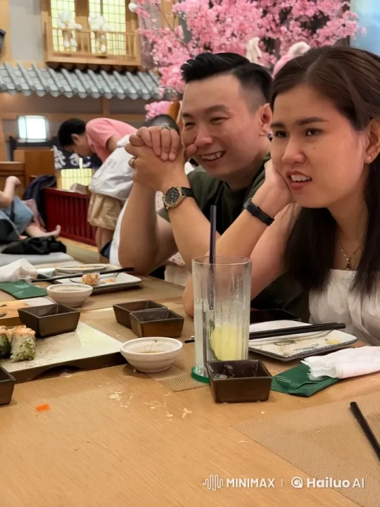 Kung Fu Showdown in Japanese Restaurant with Cherry Blossoms – AI Generated Video | Hailuo AI