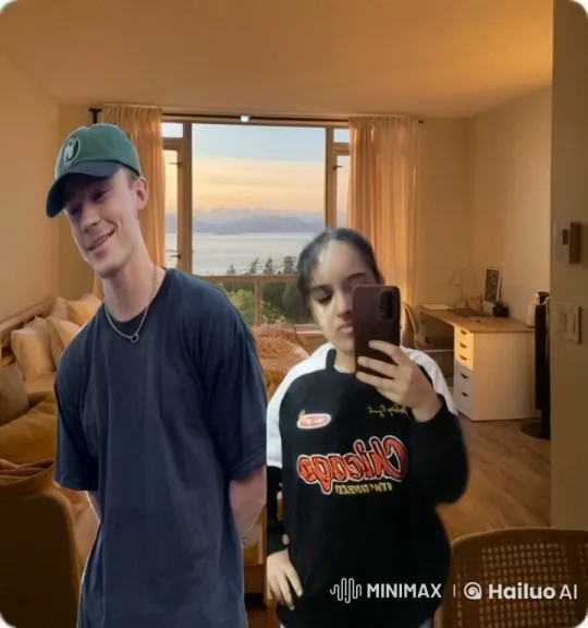Young Couple Shares Intimate Moment in Cozy Bedroom – AI Generated Video | Hailuo AI