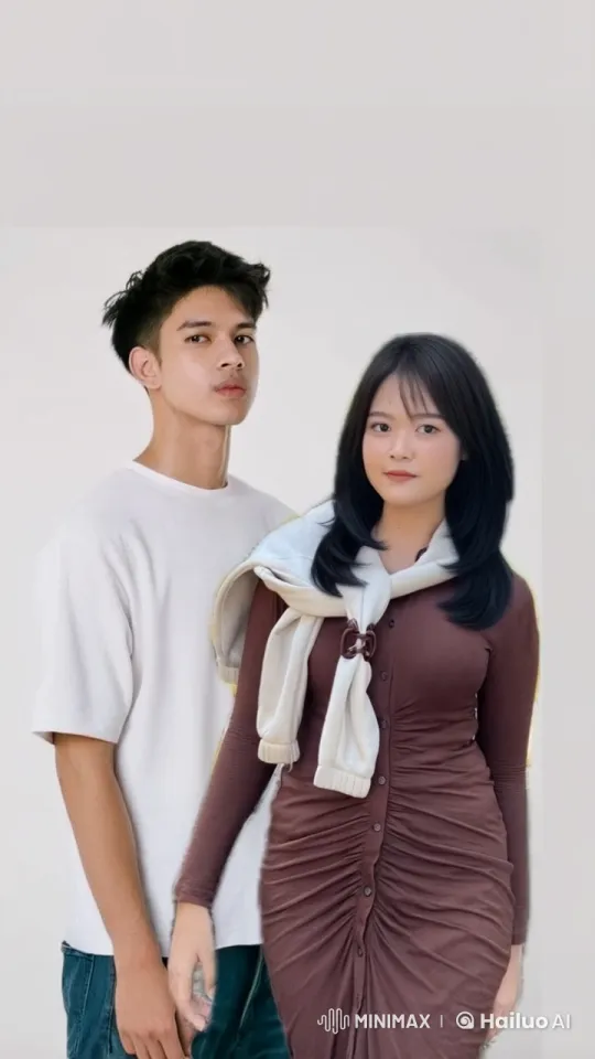 Couple Embracing and Exchanging Affectionate Gestures – AI Generated Video | Hailuo AI