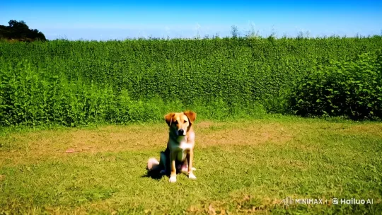 Dog Taken on Skyward Journey by Sleek Rocket – AI Generated Video | Hailuo AI