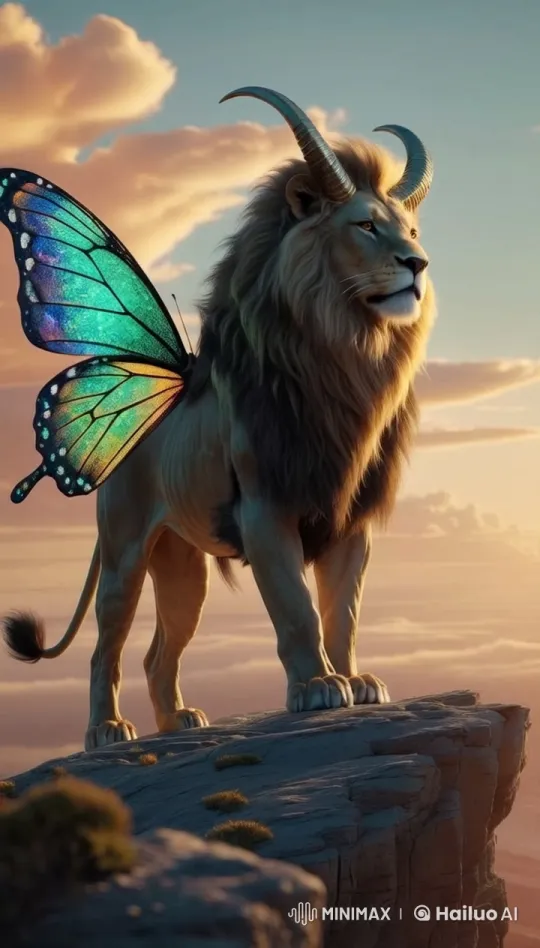 Majestic Creature Overlooks Enchanted Landscape – AI Generated Video | Hailuo AI
