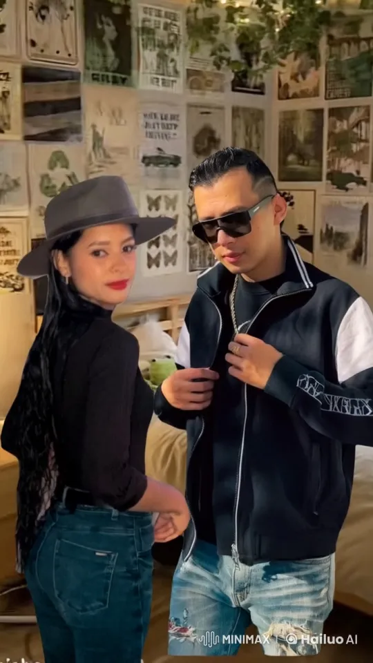 Couple Shares Intimate Moment in Cozy, Plant-Adorned Room – AI Generated Video | Hailuo AI