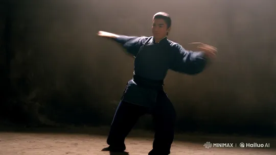 Martial Arts Duel: Fluid Combat Moves in Dramatic Lighting – AI Generated Video | Hailuo AI