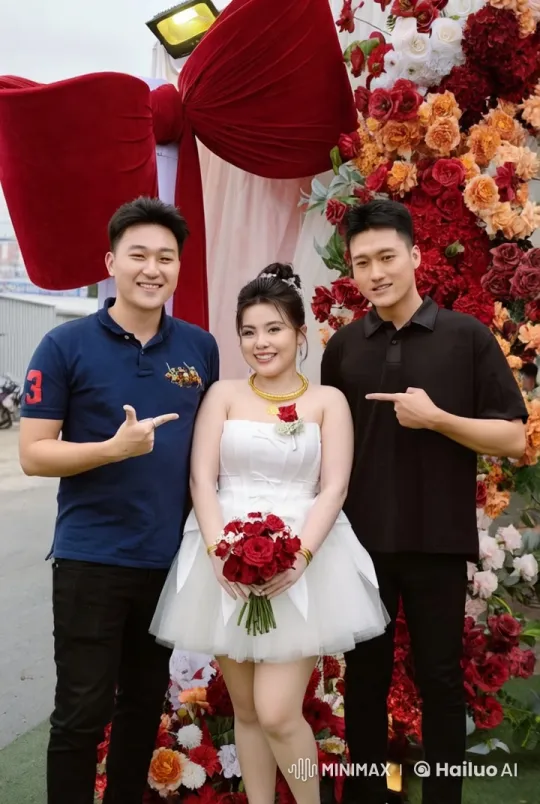 Festive Martial Arts Display with Floral Backdrop – AI Generated Video | Hailuo AI