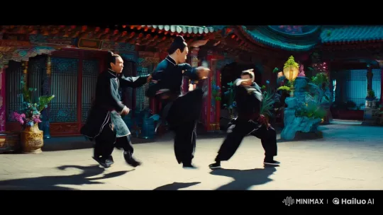 Stylized Martial Arts Fight with Cinematic Grace and Precision – AI Generated Video | Hailuo AI