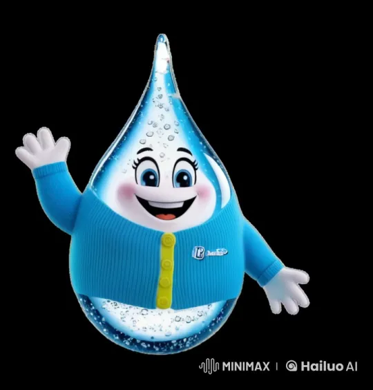 Anthropomorphic Water Droplet Character Engages in Animated Chat – AI Generated Video | Hailuo AI