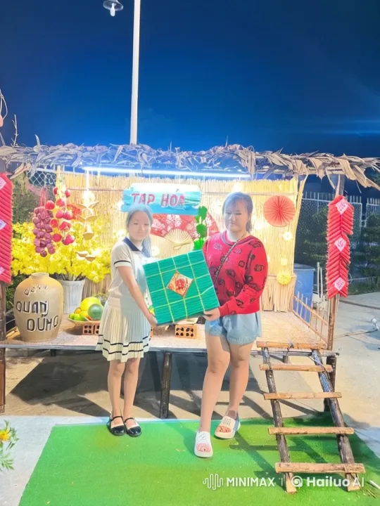Young Women Showcase Kung Fu Skills at Vibrant Night Market – AI Generated Video | Hailuo AI