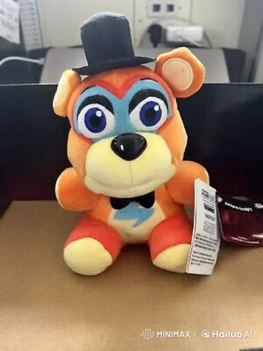Orange Bear Plush Toy Moves from Sit to Stand – AI Generated Video | Hailuo AI