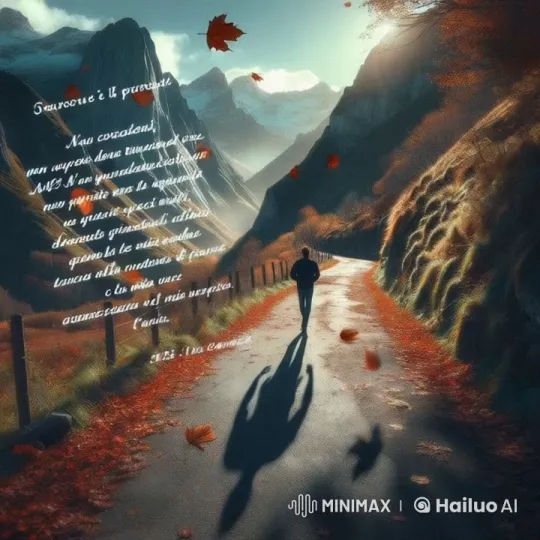 Autumn Hike: Walker and Scattering Leaves – AI Generated Video | Hailuo AI
