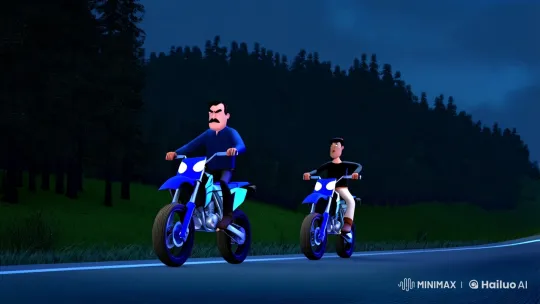 Highway Chase Evolves into Daring Forest Escape – AI Generated Video | Hailuo AI