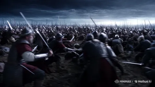 Battlefield Transformed by Ominous Sky and Firestorm – AI Generated Video | Hailuo AI