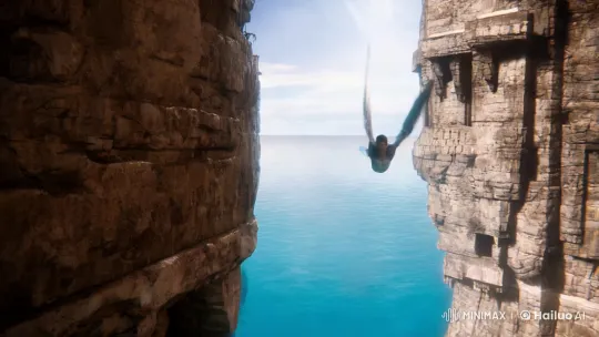 Man Transforms into Shark in Cinematic Visual Masterpiece – AI Generated Video | Hailuo AI