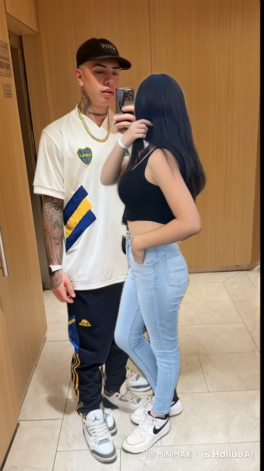 Couple Shares Tender Moment in Animated Elevator Scene – AI Generated Video | Hailuo AI