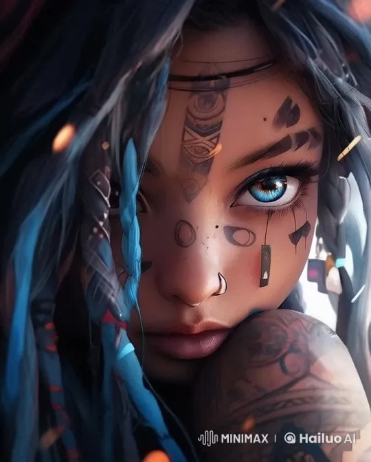 Magical Character Animation with Flowing Hair and Shimmering Details – AI Generated Video | Hailuo AI