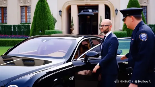 Distinguished Movie Star Arrives in Style – AI Generated Video | Hailuo AI