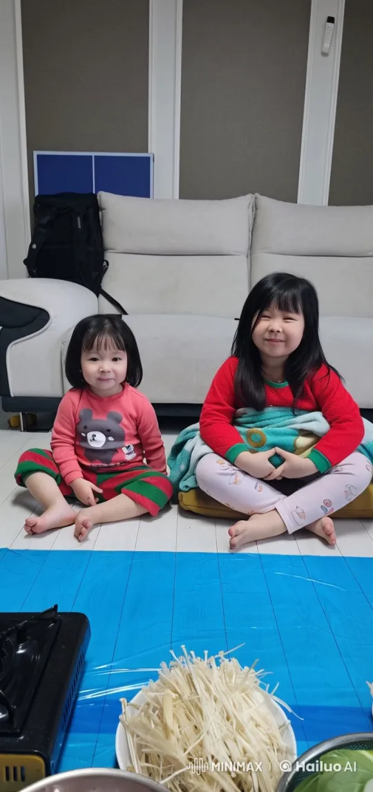 Girls' Imaginary Kung Fu Fight in Living Room – AI Generated Video | Hailuo AI