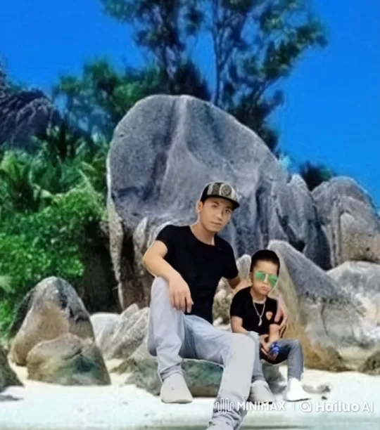 Beachside Kung Fu Sparring: Adult and Child Display Mastery – AI Generated Video | Hailuo AI