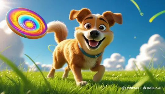 Dog's Joyful Chase and Cat's Curious Play in Cozy Home – AI Generated Video | Hailuo AI