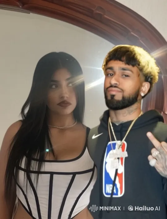 Boy Kisses Girl in Stylish Outfits in Cozy Setting – AI Generated Video | Hailuo AI