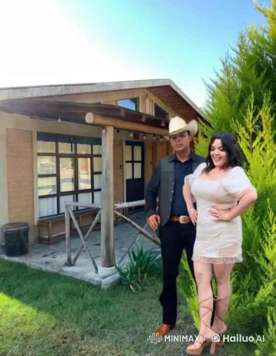 Romantic Couple Shares Intimate Moment by Rustic Home – AI Generated Video | Hailuo AI