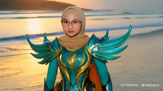 Kadita Heroine: Sunset Beach Aesthetic – AI Generated Video | Hailuo AI