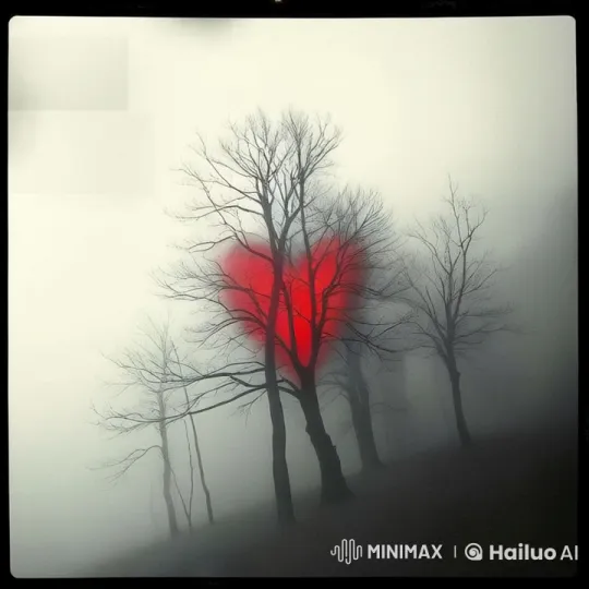 Foggy Forest with Pulsing Heart Symbolizes Love's Complexity – AI Generated Video | Hailuo AI