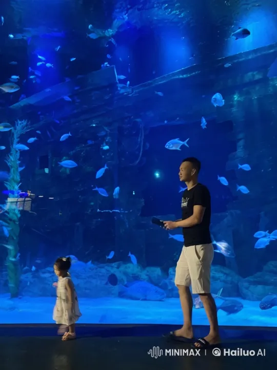 Martial Arts Performance in Aquarium Setting – AI Generated Video | Hailuo AI