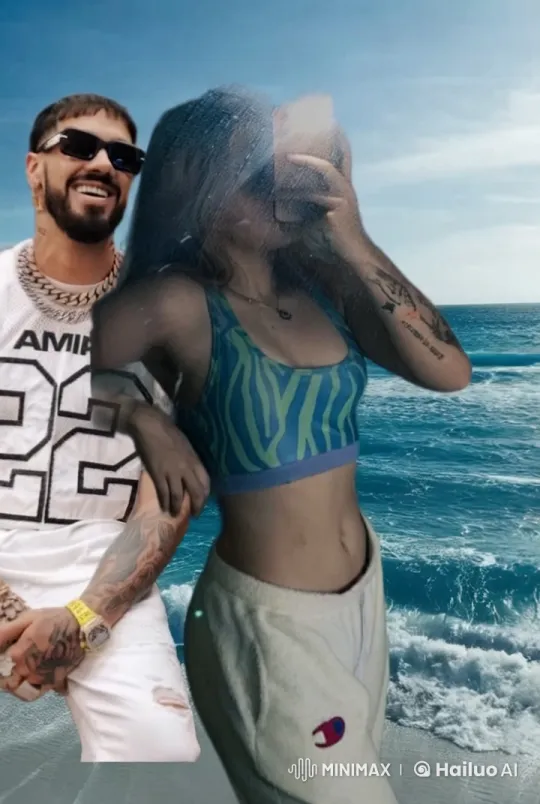 Romantic Couple's Beach Selfie Moment – AI Generated Video | Hailuo AI