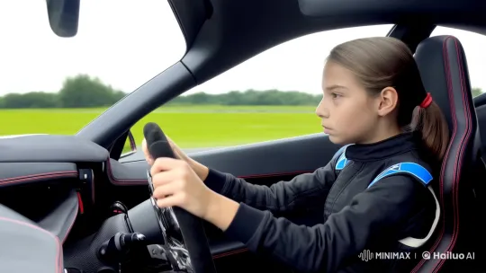 Girl Driver: Mastering the High-Performance Supercar – AI Generated Video | Hailuo AI