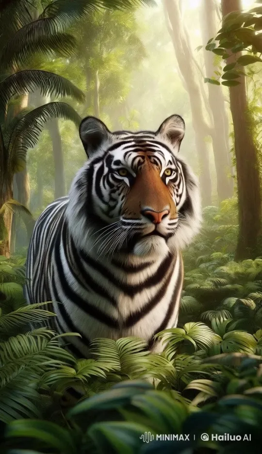 Tiger Roars in the Verdant Jungle – AI Generated Video | Hailuo AI