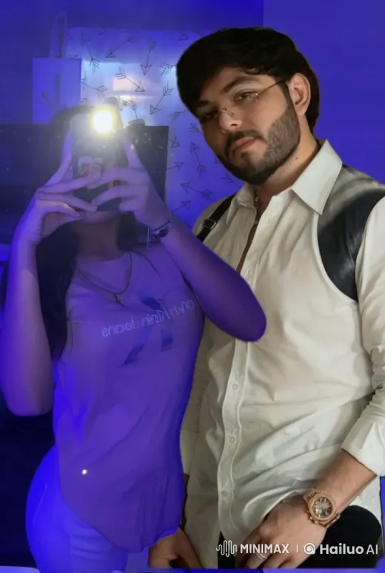 Couple Captures Intimate Selfie with Flash – AI Generated Video | Hailuo AI
