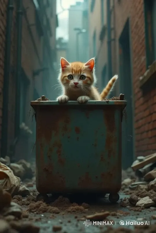 Mysterious Alley: Distressed Cat's Echoes – AI Generated Video | Hailuo AI